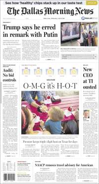 AMLO, Trump y Rusia en primeras planas - portadas-18-de-julio-dallas