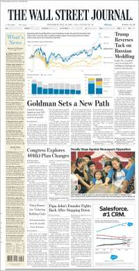 AMLO, Trump y Rusia en primeras planas - portadas-18-de-julio-wsj