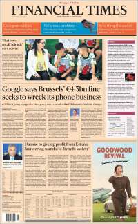 Trump y Google en primeras planas - portadas-19-jul-financial