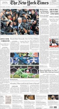 López Obrador acapara las primeras planas de este lunes - portadas-2-jul-nyt