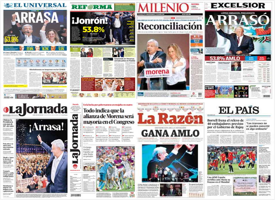 López Obrador acapara las primeras planas de este lunes - portadas-2-jul1