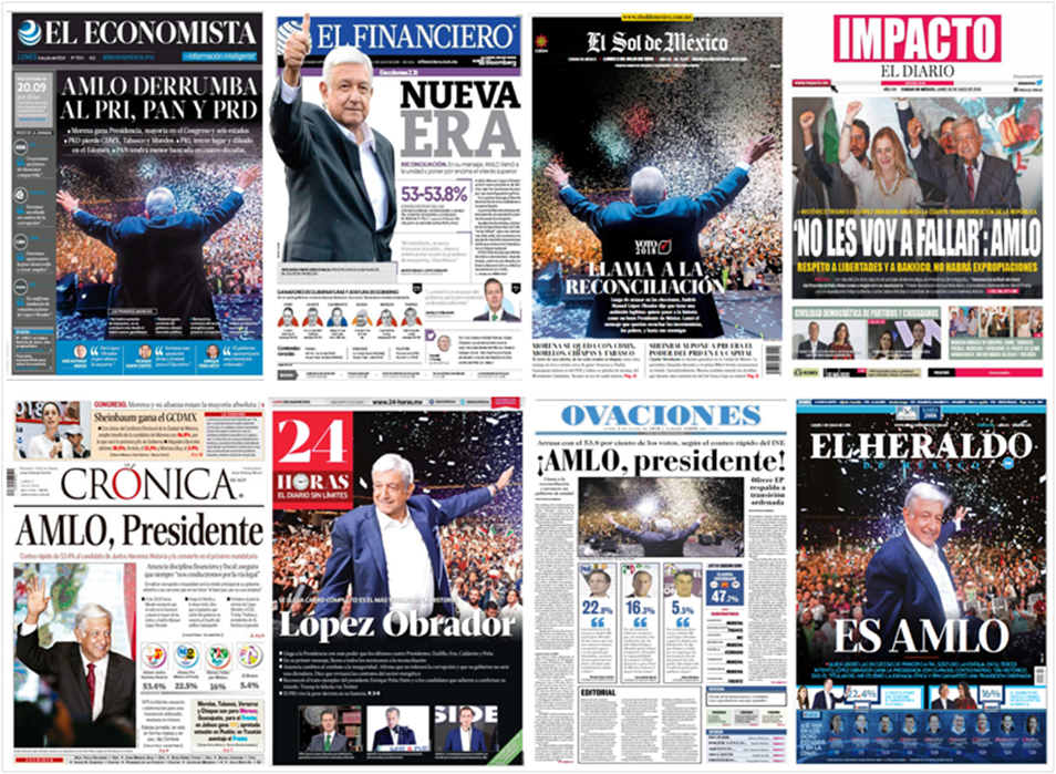 López Obrador acapara las primeras planas de este lunes - portadas-2-jul2