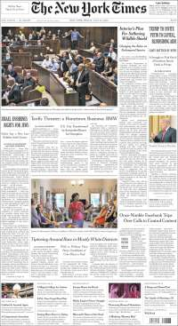 AMLO, INE, Trump y Putin en primeras planas - portadas-20-jul-nyt