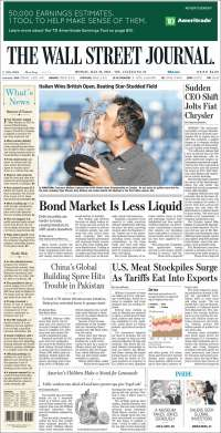 AMLO y Trump en primeras planas - portadas-23-jul-wsj