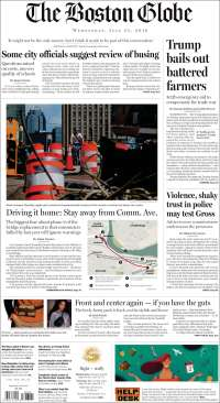 AMLO, TLC, Trump y Grecia en primeras planas - portadas-25-jul-boston