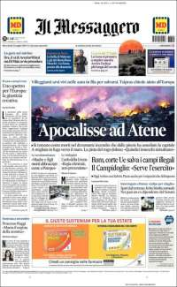 AMLO, TLC, Trump y Grecia en primeras planas - portadas-25-jul-italia