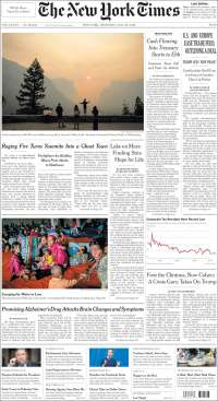 TLC, EE.UU. y UE en primeras planas - portadas-26-jul-nyt