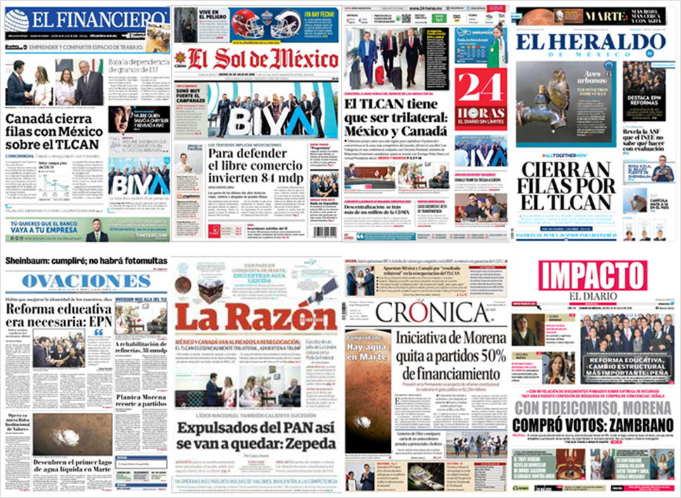 TLC, EE.UU. y UE en primeras planas - portadas-26-jul2