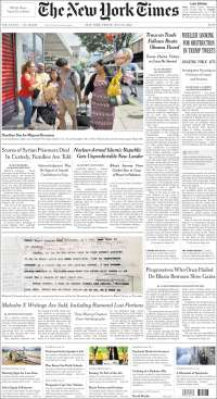 TLC y Trump en primeras planas - portadas-27-jul-nyt