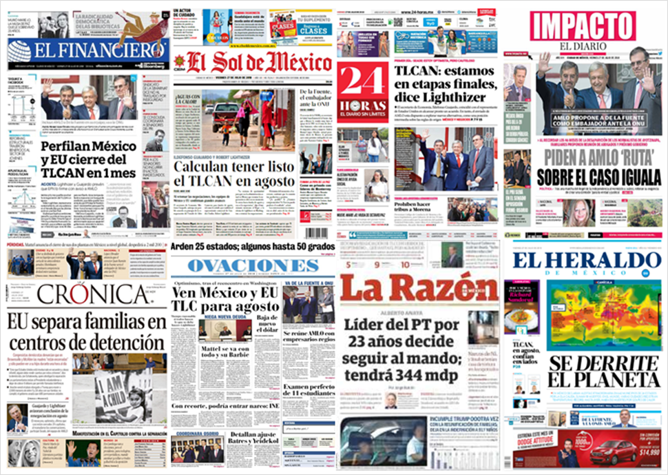 TLC y Trump en primeras planas - portadas-27-jul2