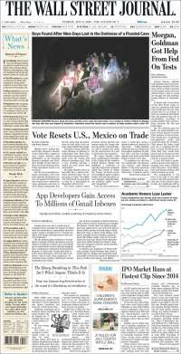 AMLO, Trump y Tailandia en primeras planas - portadas-3-jul-wsj