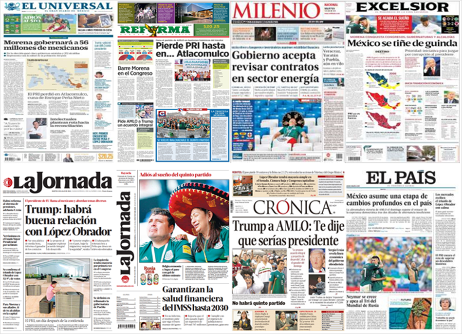 AMLO, Trump y Tailandia en primeras planas - portadas-3-jul1