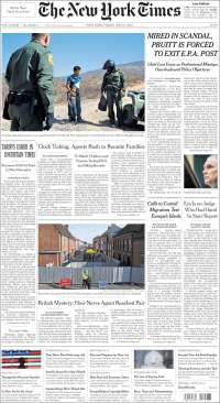 AMLO, Ebrard y Tultepec en primeras planas - portadas-6-jul-nyt