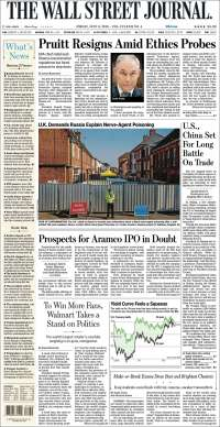AMLO, Ebrard y Tultepec en primeras planas - portadas-6-jul-wsj