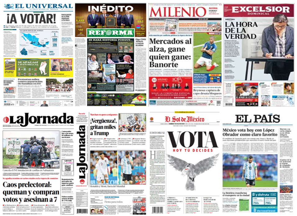 Elecciones en México en primeras planas - primeras-planas-1-jul1