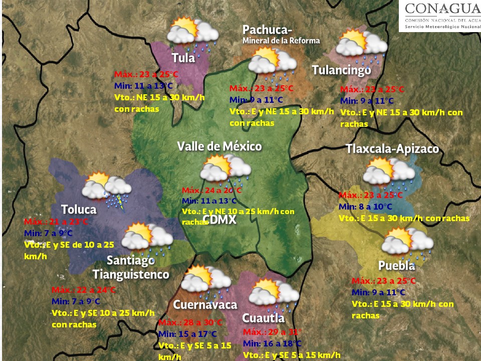 Continuarán las tormentas en gran parte del país - pronostico-15-julio-3