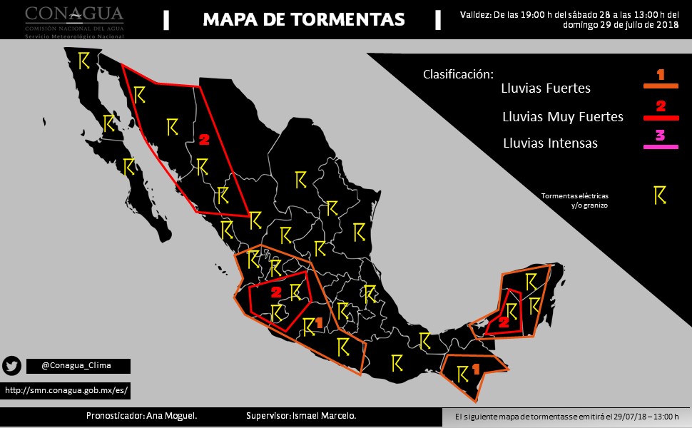 Continuarán las altas temperaturas en el norte y noroeste de México - pronostico-domingo-29