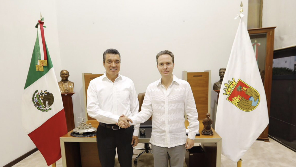 Rutilio Escandón se reúne con gobernador Manuel Velasco