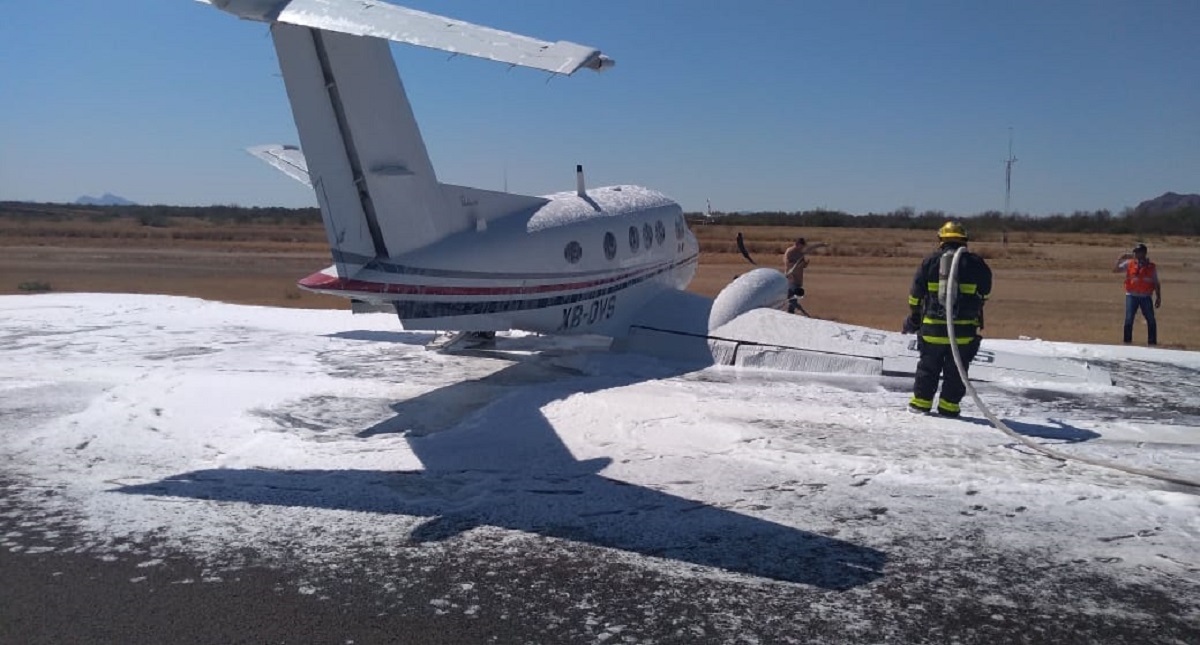 Se accidenta avioneta en Aeropuerto de Hermosillo
