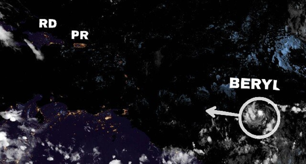 Surge “Beryl” como primer huracán del Atlántico