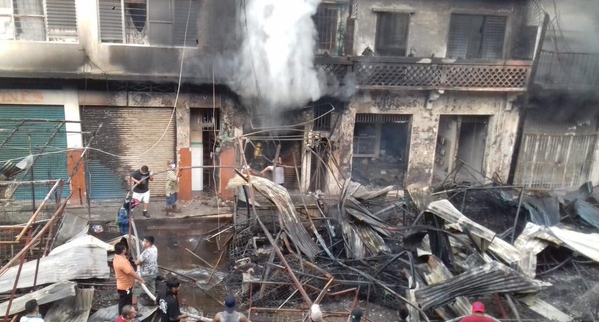 Incendio en mercado de San Luis Potosí deja dos muertos - tamazunchale-incendio-slp