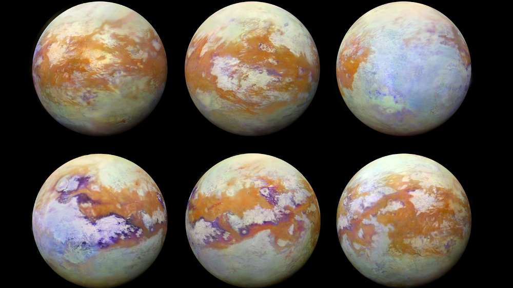 NASA expone nueva fotografías de Titán, luna de Saturno