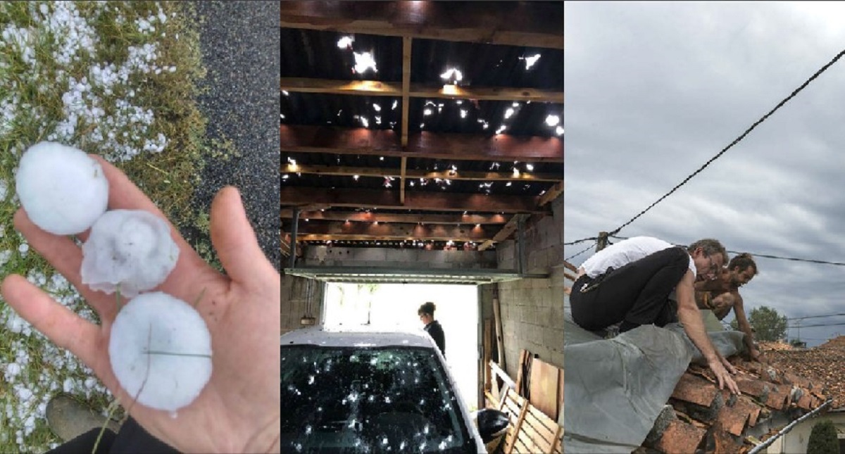 Mega tormenta deja un muerto y 136 mil casas sin luz en Francia - tormenta-dana-casas-y-autos-en-francia