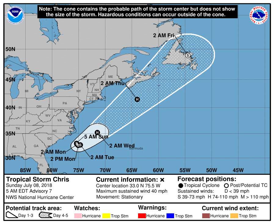 Se forma la tormenta tropical Chris en el Atlántico - tormenta-tropical-chris