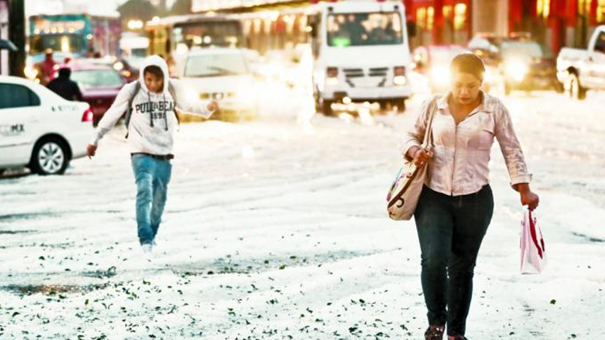 Alertas por tormentas vespertinas y granizadas en el Valle de México