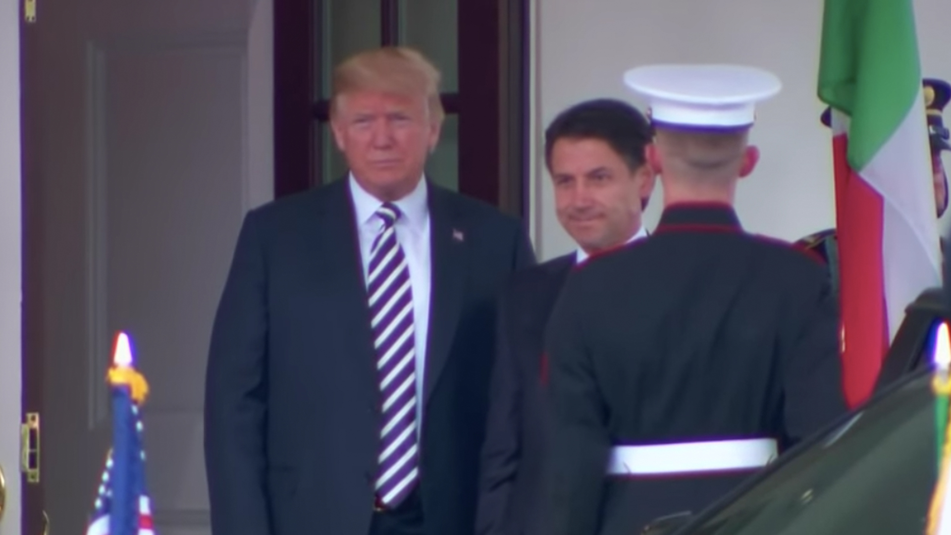 Donald Trump recibe a primer ministro de Italia