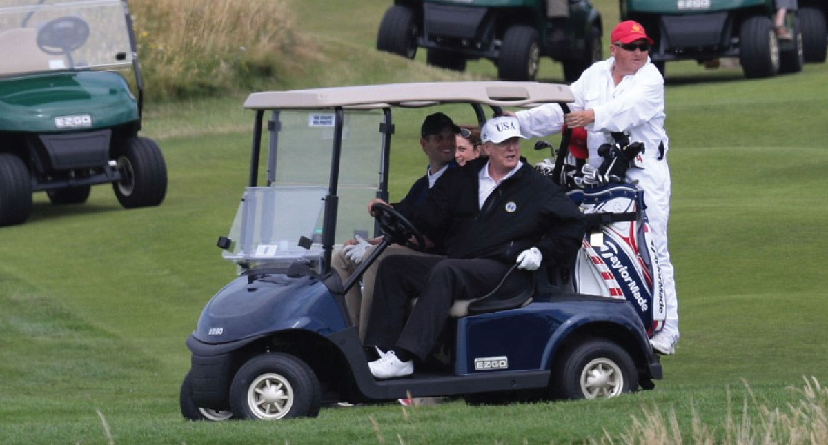 Trump califica a Rusia, China y UE como "enemigos" - trumpgolfd