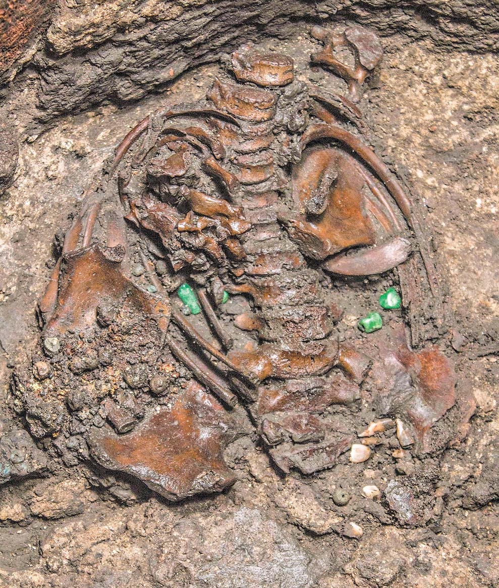 Encuentran tzompantli de niño dedicado a Huitzilopochtli - tzompantli