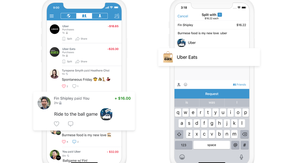 Uber permitirá dividir la cuenta de viajes y restaurantes - venmo-uber