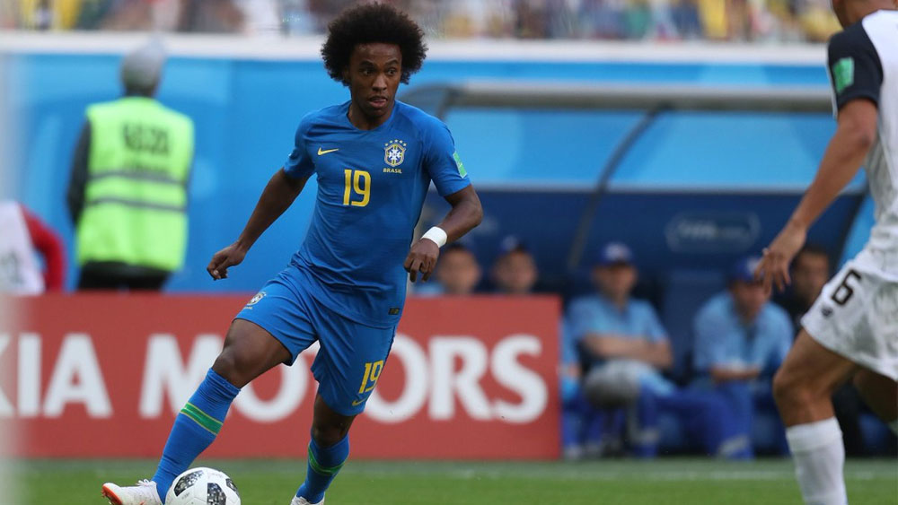 Willian enfrentará a sus compañeros del Chelsea en el Mundial