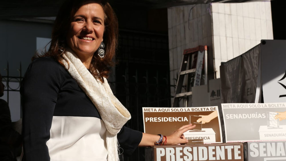 Margarita Zavala votó en Álvaro Obregón