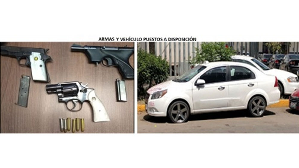 Detienen a asaltantes que se disfrazaban de trabajadores de limpia - armas-asaltantes-gam