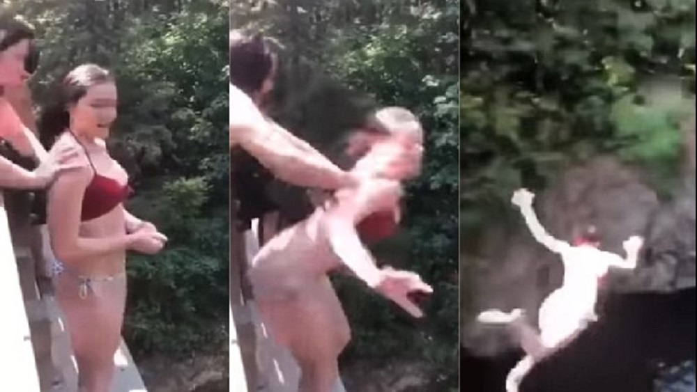 #Video Arroja a su amiga de puente y termina con pulmón perforado #Video Arroja a su amiga de puente y termina con pulmón perforado