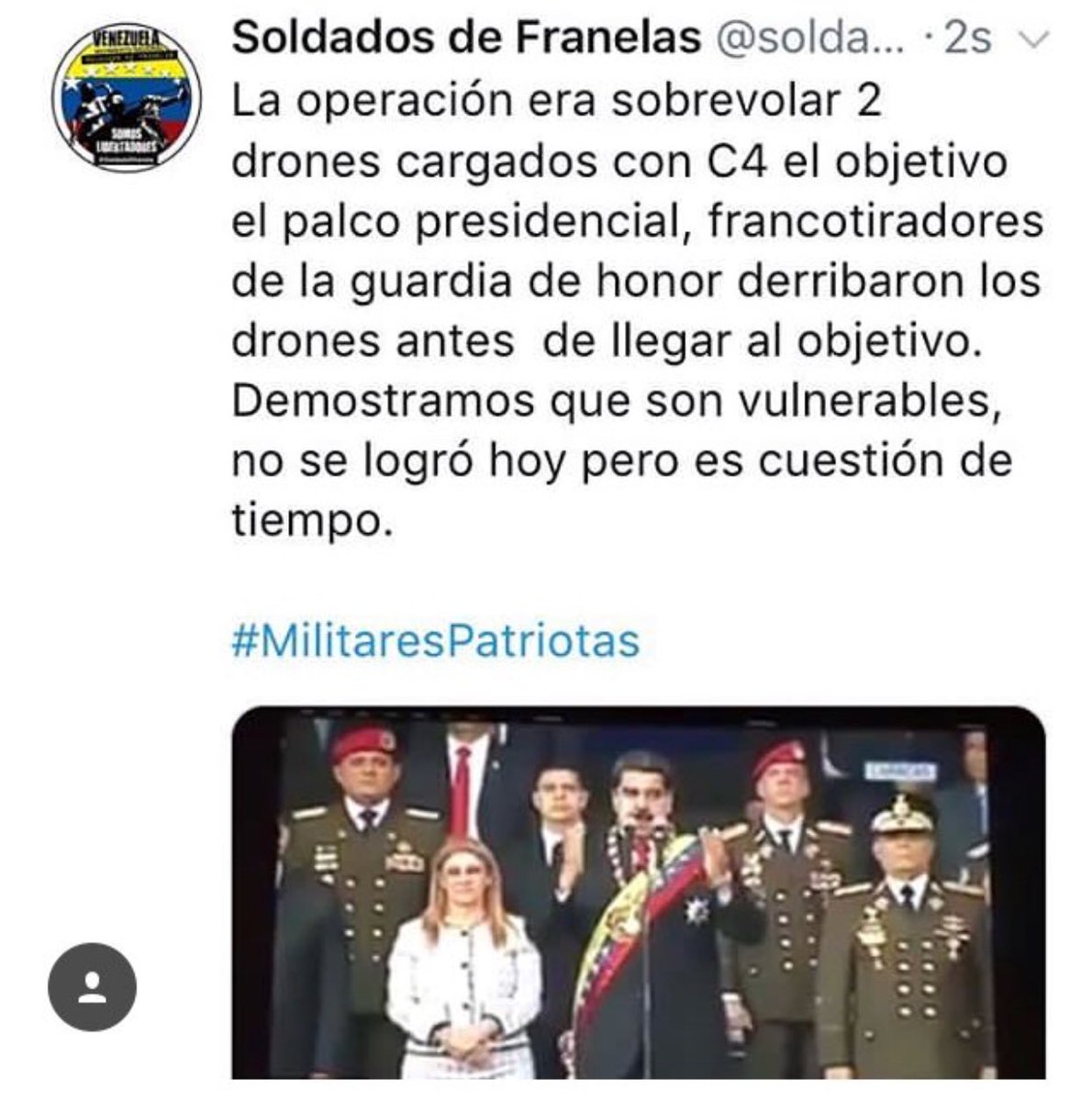 Maduro agradece apoyo de aliados tras atentado - atentado-maduro