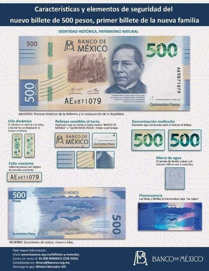 #Video Así es el nuevo billete de 500 pesos - billete-500-pesos-1