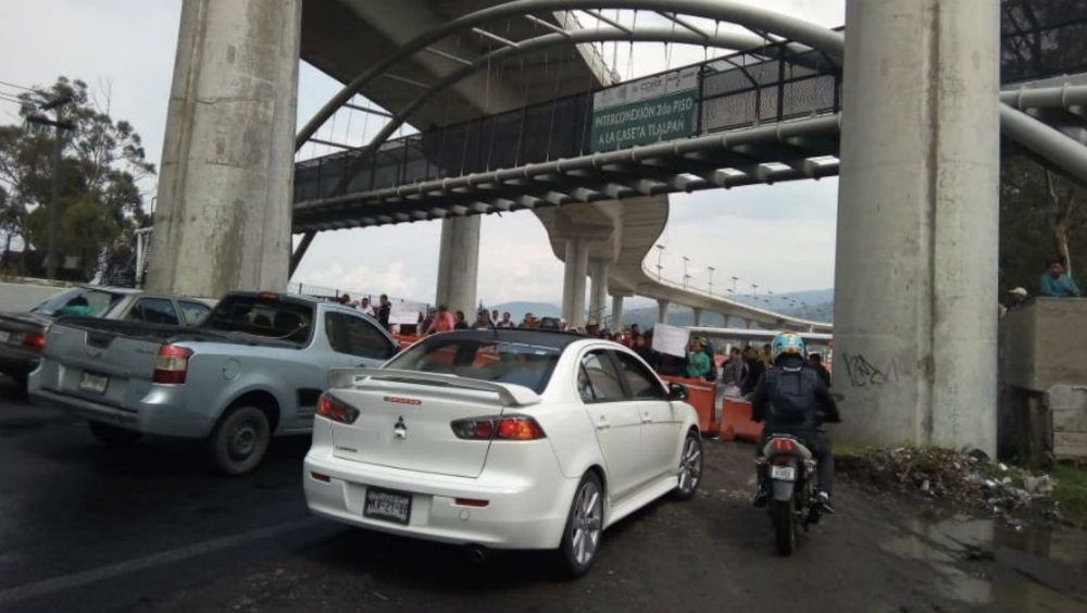 Levantan bloqueo en la autopista México-Cuernavaca