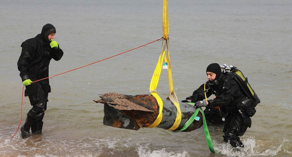 Encuentran bombas de la Segunda Guerra Mundial en Polonia Encuentran bombas de la Segunda Guerra Mundial en Polonia