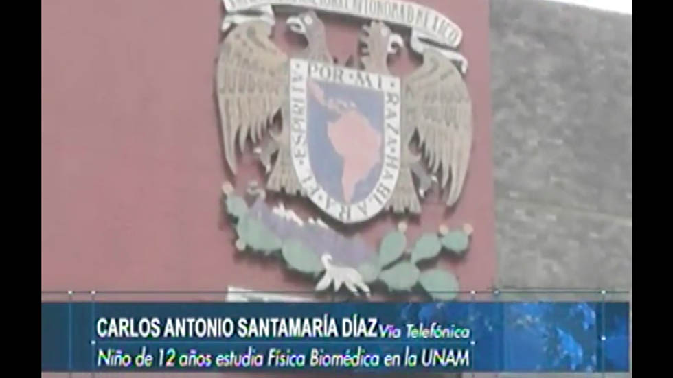 Sigo jugando como cualquier menor: Niño de 12 que entró a la UNAM Sigo jugando como cualquier menor: Niño de 12 que entró a la UNAM