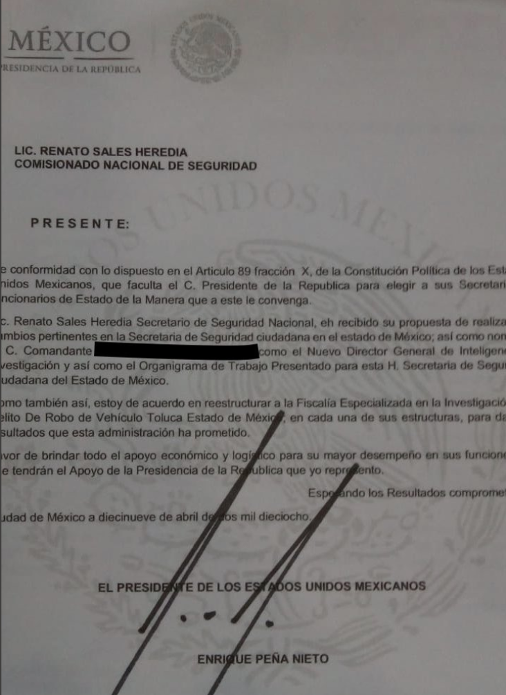 Sujeto vende plazas a policías con documentos falsos - carta-membretada-falsa-presidencia