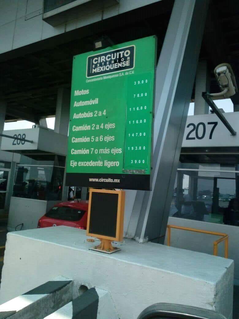 Aumenta tarifas el Circuito Exterior Mexiquense - circuito-exterior-mexiquense-tarifas