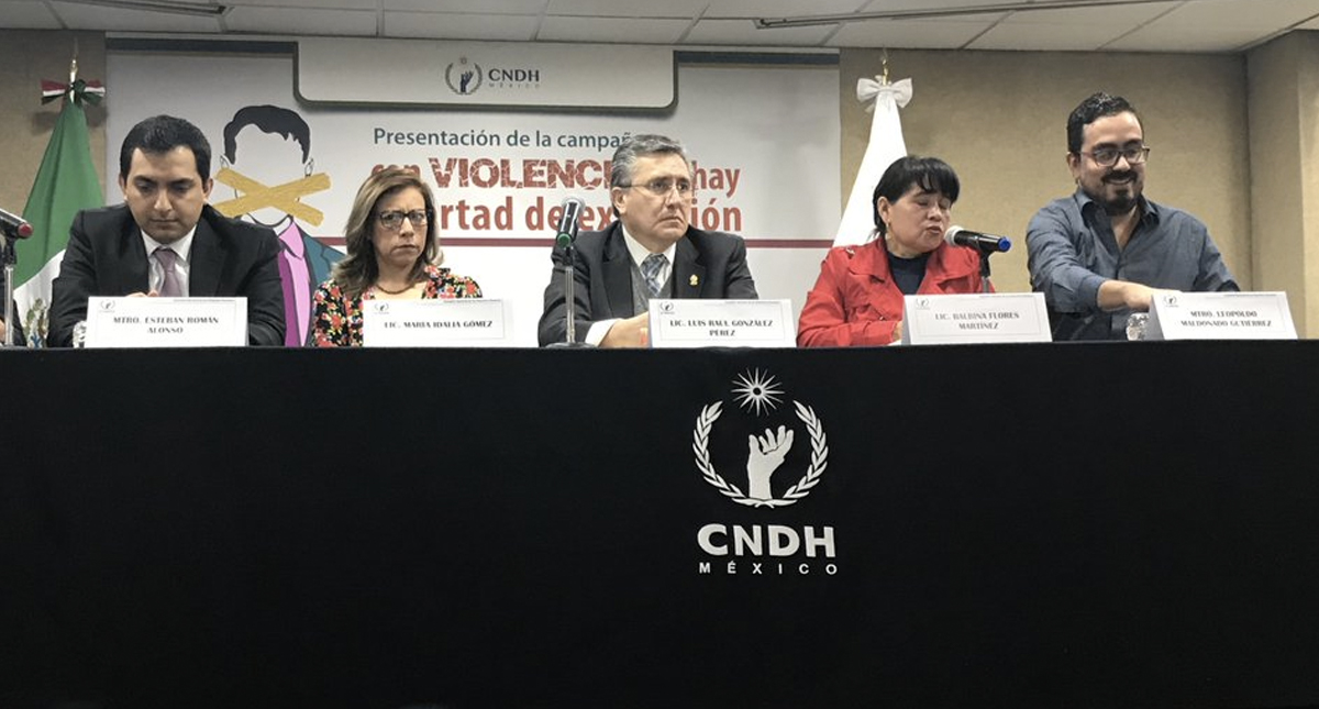 CNDH lanza campaña contra violencia hacia periodistas