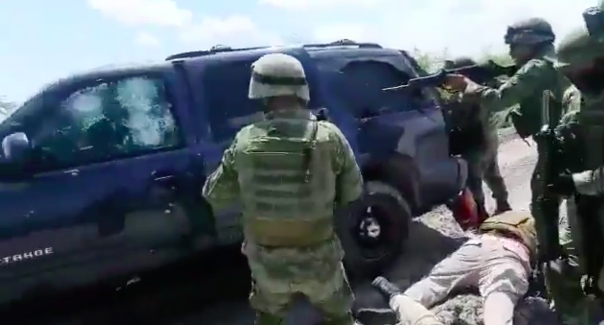 Soldados atienden a delincuentes heridos tras tiroteo en Tamaulipas