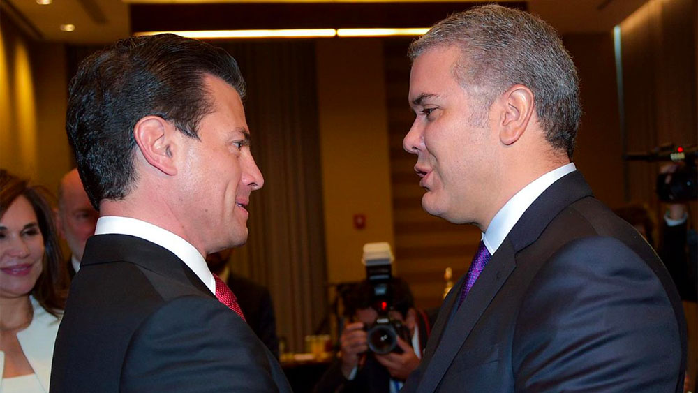 EPN se reúne con presidente electo de Colombia