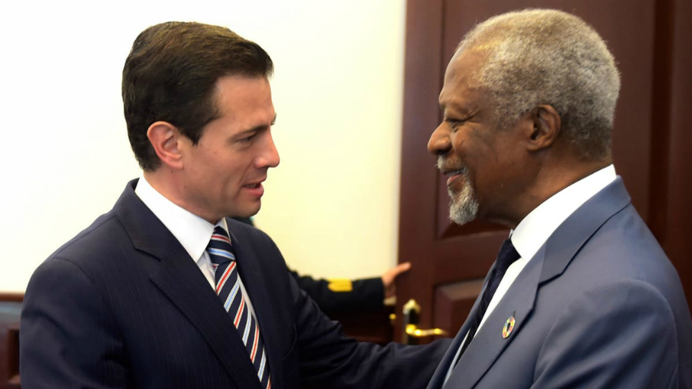 Aportaciones a la paz y derechos humanos, legado de Kofi Annan: EPN