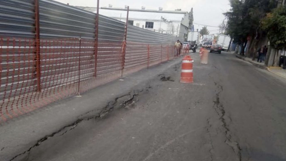 Obra hunde pavimento en Iztacalco