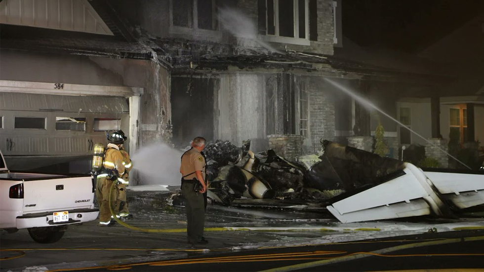 Sujeto estrella avión en su casa de Utah tras pelear con su esposa